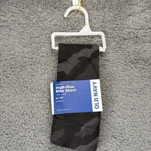Old Navy High-Rise Bike Shorts‎ Camo Print 6" Inseam Athleisure Activewear S